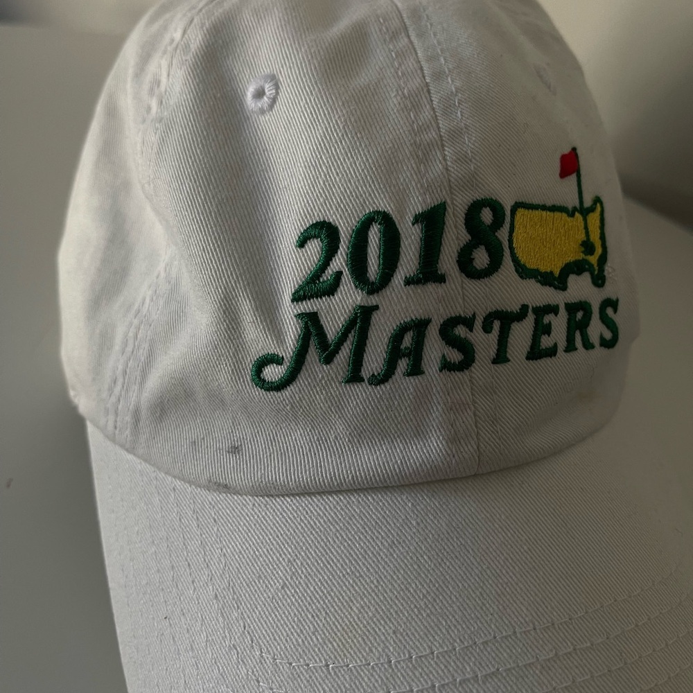 2018 Masters Tournament Hat White Adjustable Golf Cap Augusta National - Picture 3 of 5